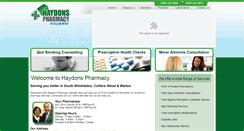 Desktop Screenshot of haydonspharmacy.com