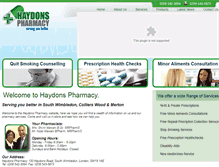Tablet Screenshot of haydonspharmacy.com
